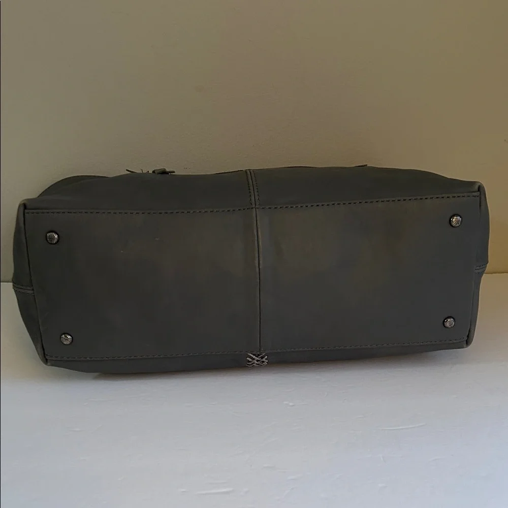 The Sak Laurel Canyon Grey Leather Satchel Tote